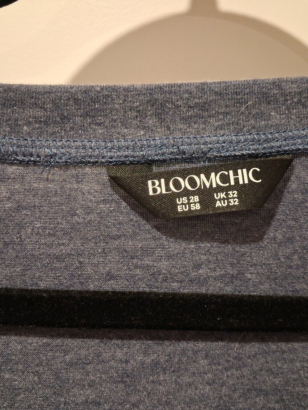 BLOOMCHIC Dark Blue Crew Neck Top